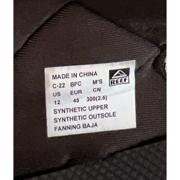 Reef CI6921 Fanning Baja Bottle Opener Sandals Men's Sz 12 Brown/Gum - Picture 4 of 14